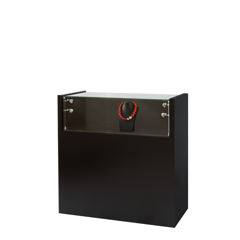 Mietvitrinen von Vitrinen & Service Florian Langenbrunner: Tischvitrine Dark Counter