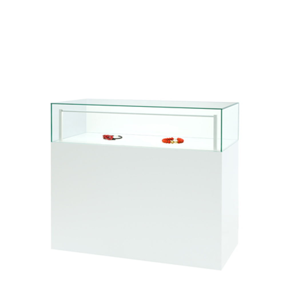 Mietvitrinen von Vitrinen & Service Florian Langenbrunner: Tischvitrine White Expo Counter